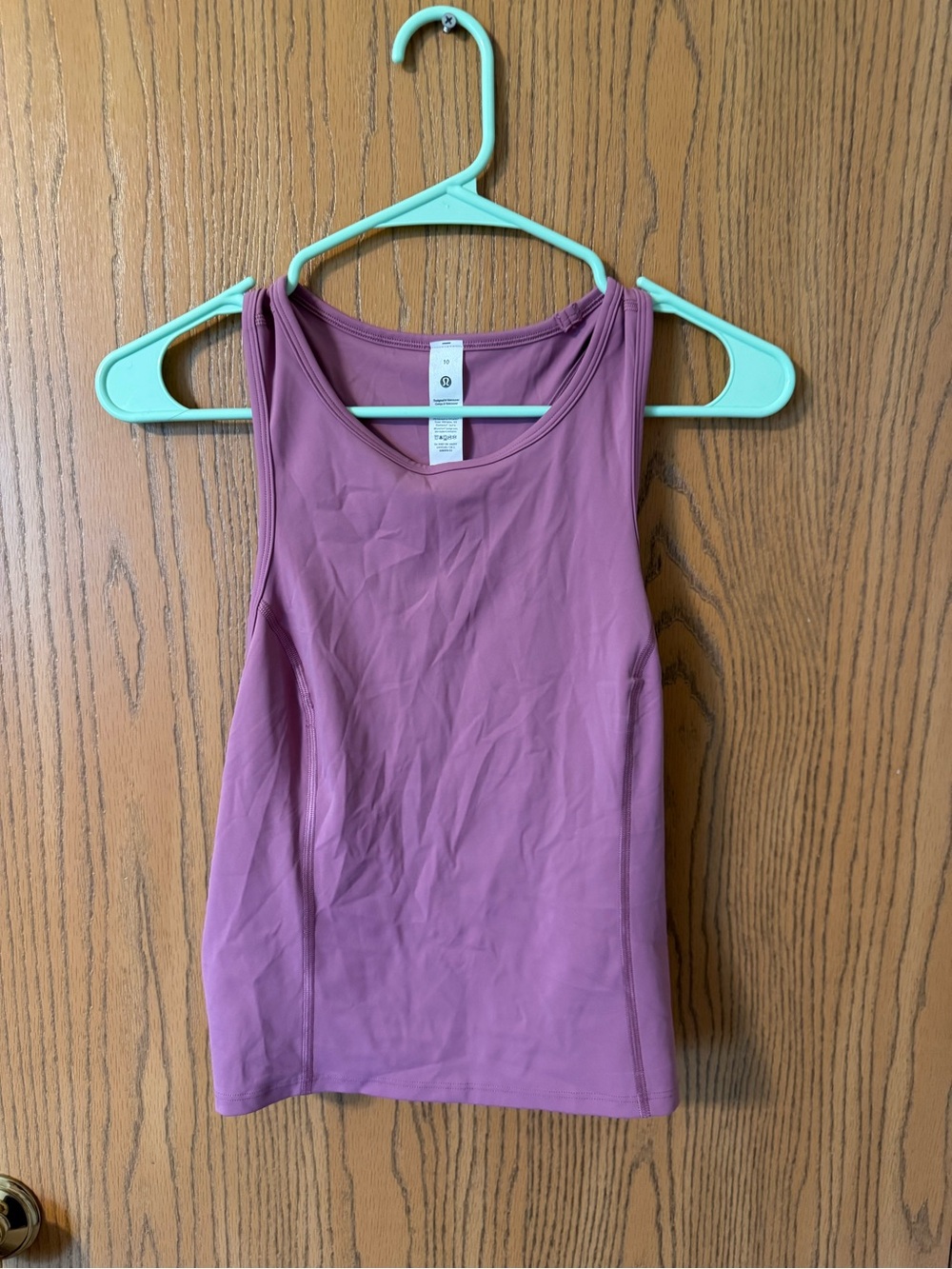 lululemon athletica Lululemon Nulux Racerback Cropped Run Tank Top - Velvet Dust